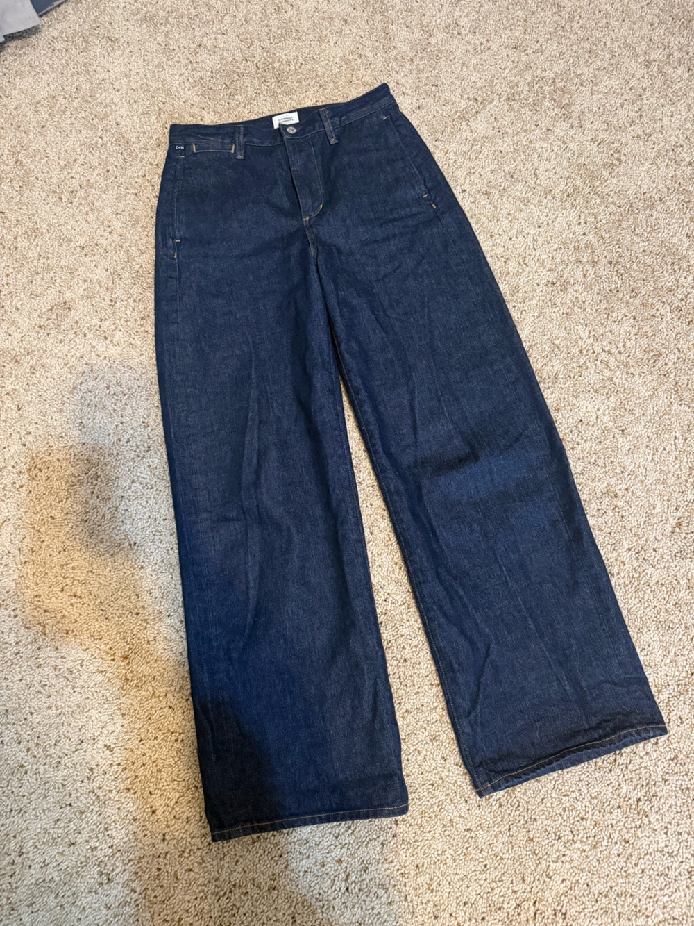 Citizens of Humanity Ayla Baggy Jeans Amherst Dark Indigo worn once - Picture 2 of 6